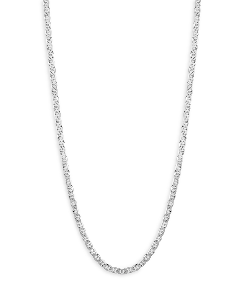Milanesi And Co Sterling Silver 6mm Mariner Link Chain Necklace, 24 In Silver