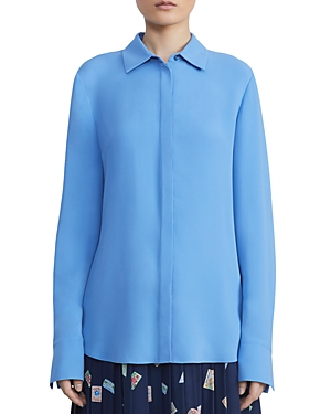 LAFAYETTE 148 SCOTTIE SILK BLOUSE