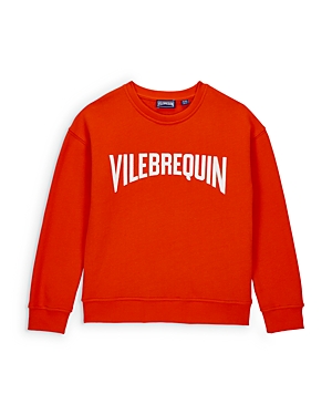 Shop Vilebrequin Boys' Logo Sweatshirt - Little Kid, Big Kid In Poppy