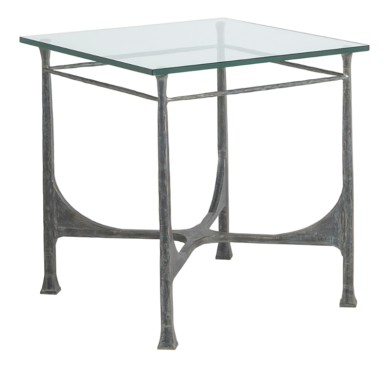 Artistica Bruno Square End Table In Silver