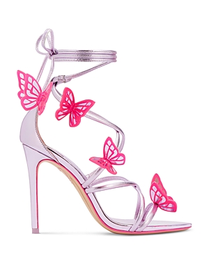 Sophia Webster Women's Vanessa Butterfly Strappy Stiletto Sandals In Mystic Pink