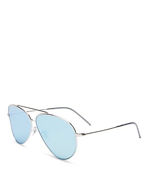 Ray Ban Ray-ban Aviator Sunglasses, 62mm In Silver