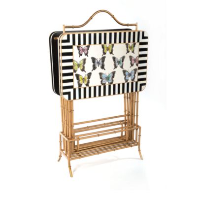 Butterfly Collection Cocktail Trays, Set of 4