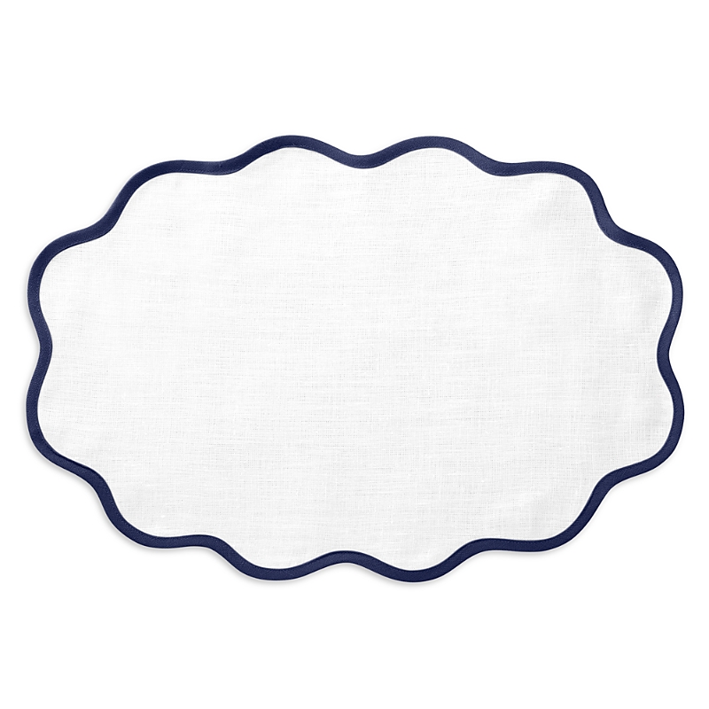 Matouk Scalloped Placemat, Set Of 4 In Sapphire