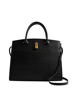 TED BAKER RICHMON LARGE LEATHER PADLOCK TOTE