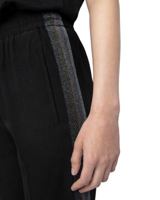 Pomy Crepe Drawstring Pants