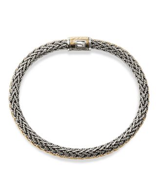 Men&#39;s 18K Yellow Gold &amp; Sterling Silver Icon Bracelet, 8mm