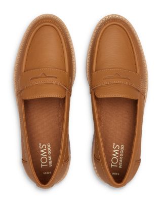 Women's Cara Slip On Lug Platform Penny Loafer Flats