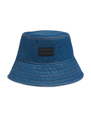 Ferragamo Clo Denim Bucket Hat In Blue