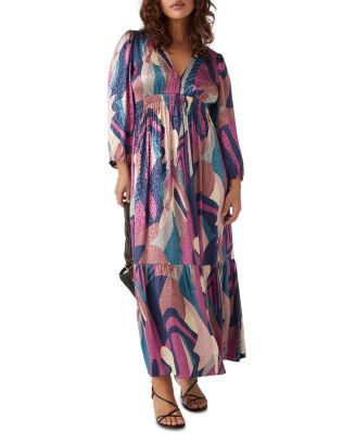 ba&sh Wina V Neck Maxi Dress | Bloomingdale's Women