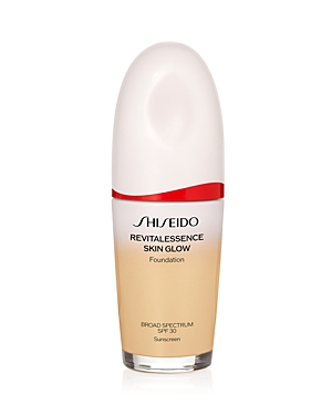 Shiseido Revitalessence Skin Glow Foundation 1 Oz. In 220 Linen - Balanced Tone For Light Skin