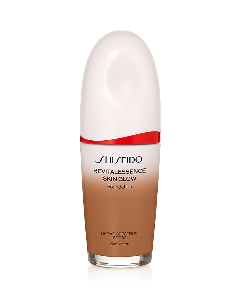Shiseido Revitalessence Skin Glow Foundation Spf 30 In Cedar - Balanced Tone For Rich Tan Skin
