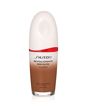 Shop Shiseido Revitalessence Skin Glow Foundation 1 Oz. In 450 Copper - Reddish Tone For Deep-tan Skin