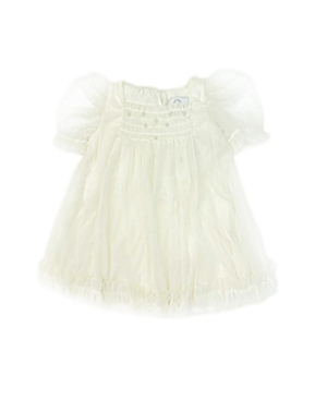 Petite Maison Girls' Bella Buttermilk Tulle Dress - Baby, Little Kid, Big Kid