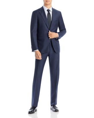 Canali Capri Mélange Twill Solid Slim Fit Suit | Bloomingdale's