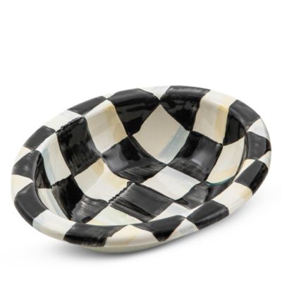 Courtly Check Enamel Soap Dish