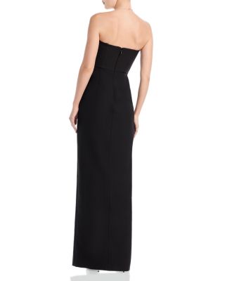 Strapless Crepe Gown - Exclusive