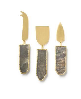 GAURI KOHLI - Brittany Agate Cheese Knives, Set of 3
