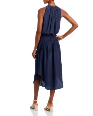 Audrey Sleeveless Halter Drop Waist Midi Dress