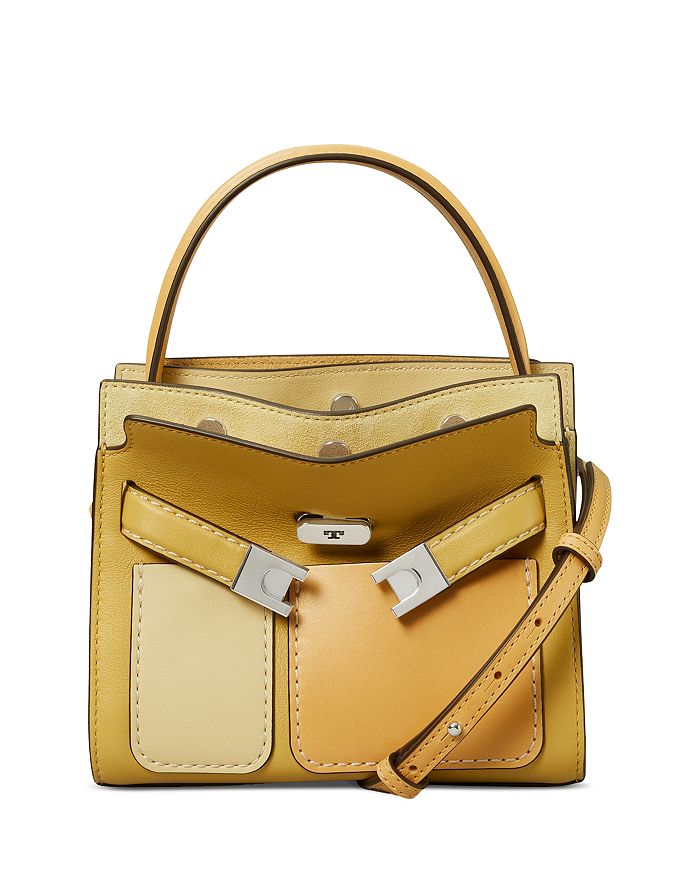 Tory Burch Petite Lee Radziwill Leather Double Bag | Bloomingdale's