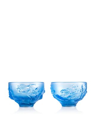 The Joy of Fish 2 Bowls &amp; 2 Pairs of Chopsticks 