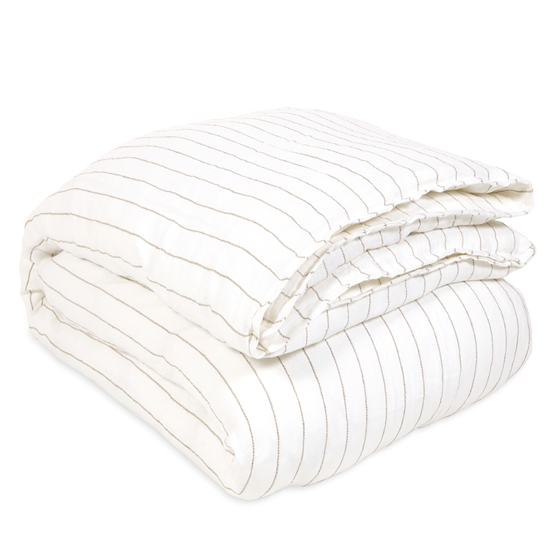 Pom Pom At Home Blake Duvet In White/natural