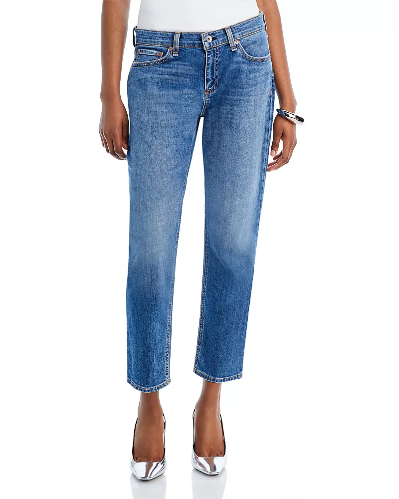 rag & bone Dre Low Rise Ankle Slim Boyfriend Jeans in Julienne