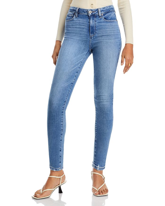 Paige Women's Hoxton Crop Jeans - Atterbury | Blue | Size 25