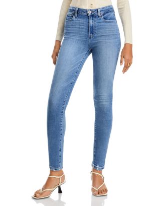 Paige Skyline Crop Skinny Raw-Hem Jeans size 30 in Lived hotsell In Crisp White