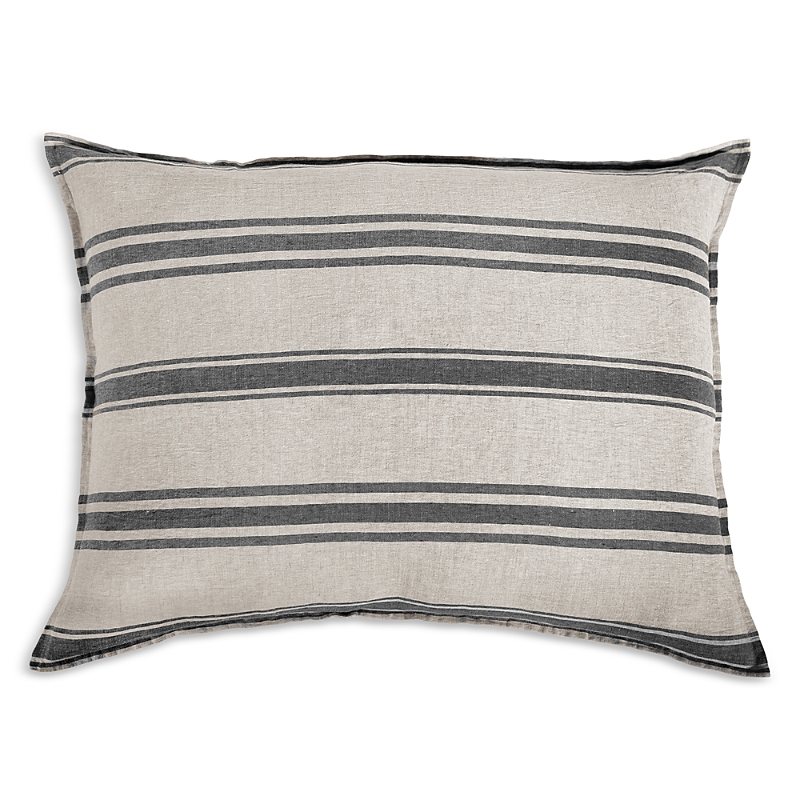 Pom Pom At Home Jackson Linen Sham In Flax/midnight