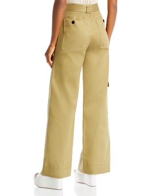 【PROENZA SCHOULER WHITE LABEL】satin cargo パンツ Proenza Schouler White Label ベルテッド カーゴパンツ