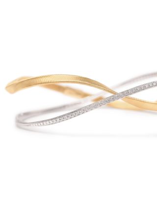 18K Yellow & White Gold Marrakech Diamond Bangle Set