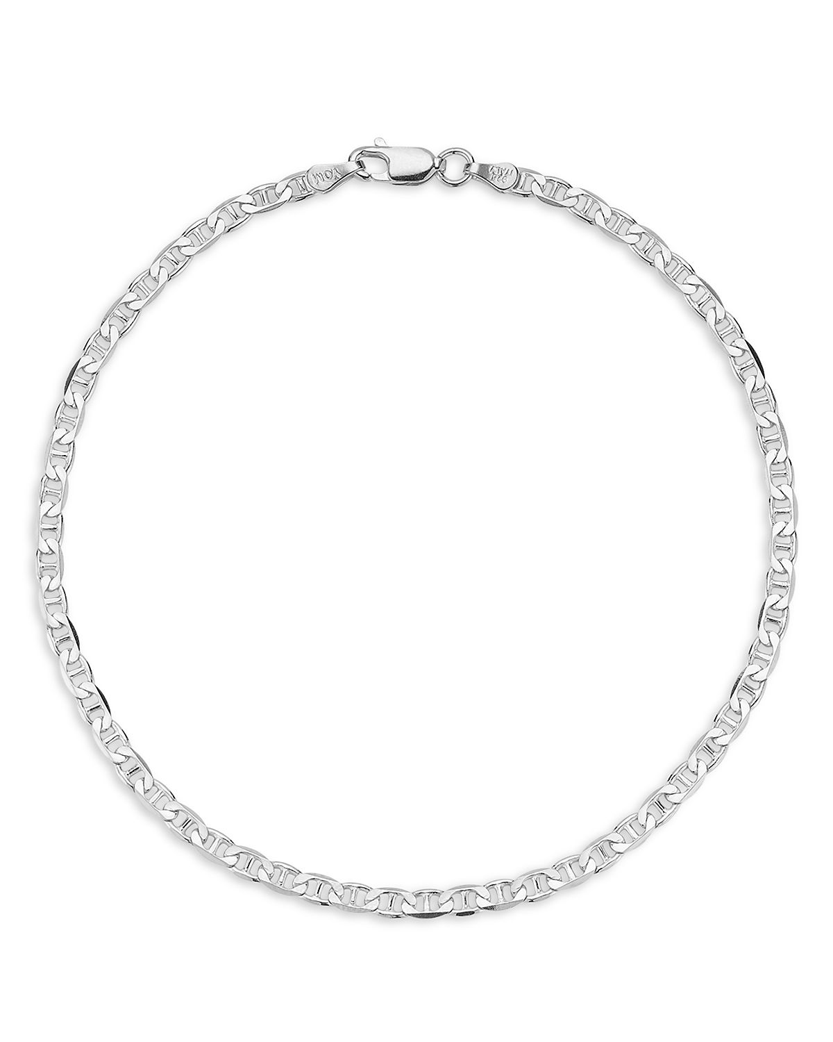 Milanesi And Co Sterling Silver 3mm Mariner Link Chain Bracelet
