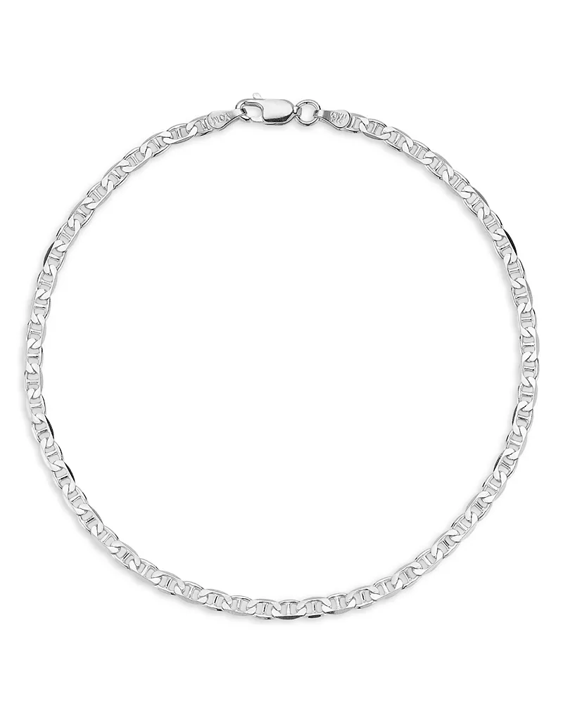 Milanesi And Co Sterling Silver 3mm Mariner Link Chain Bracelet