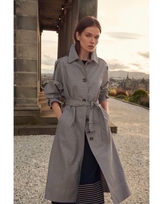 Barbour Marie Check Showerproof Trench Coat | Bloomingdale's