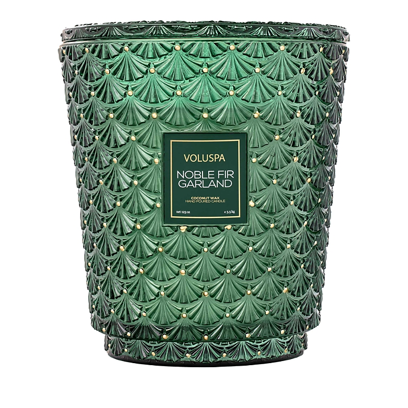 Voluspa Noble Fir Garland 5 Wick Hearth Candle, 123 Oz.