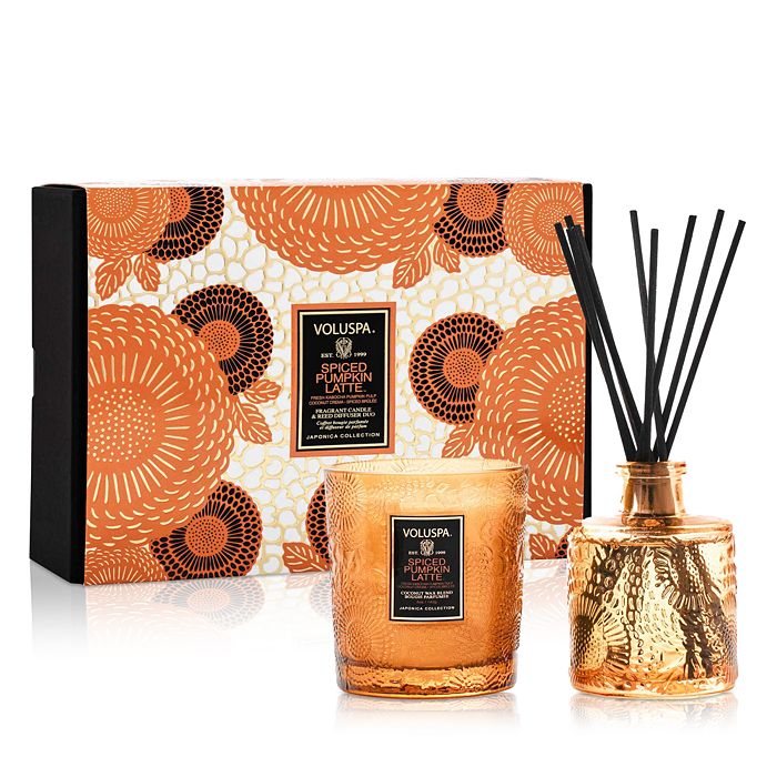 Voluspa Spiced Pumpkin Latte Candle & Reed Diffuser Duo Bloomingdale's