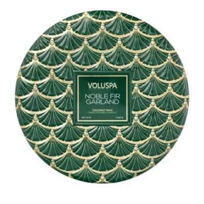Noble Fir Garland 3 Wick Tin Candle, 12 oz.