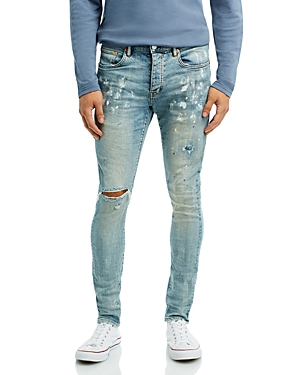 Purple Brand Jeans Mens Slim Fit Low Rise Slim Leg P001 White $265 Size  29/32