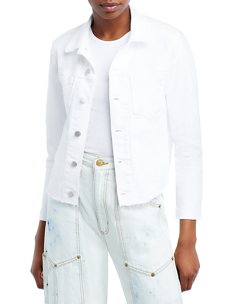 L'agence Janelle Slim-Fit Raw Denim Jacket