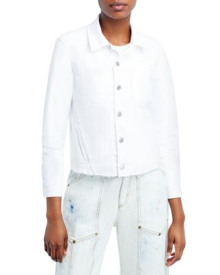 Janelle Slim-Fit Raw Denim Jacket