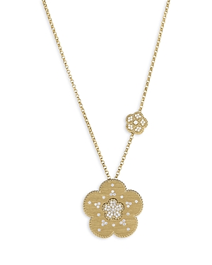 Roberto Coin 18K Yellow Gold Daisy Diamond Large & Small Flower Pendant Necklace, 30 - 100% Exclusiv