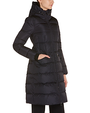 Shop Moncler Avocette Hooded Down Coat In Black