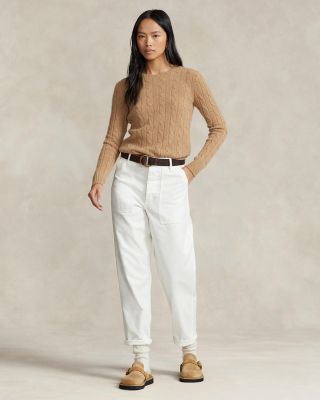 Cable Knit Cashmere Sweater