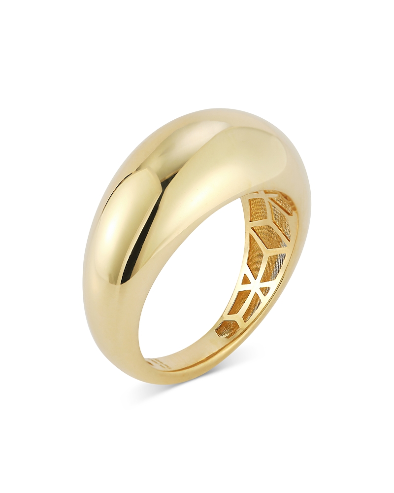 Alberto Amati 14k Yellow Gold Polished Dome Ring In Gold