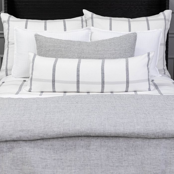 Shop Pom Pom At Home Logan Duvet Cover, Queen In Charcoal