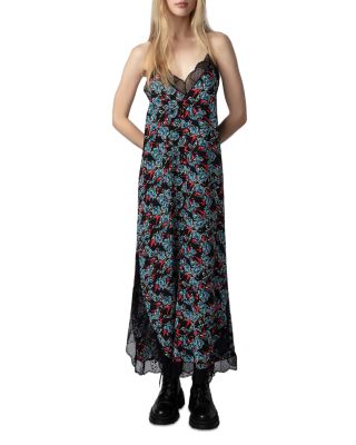 Zadig & Voltaire - Silk Ristyl Lace Trim Slip Dress