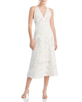 Women's Baylin Lace Plunge Maxi-dress In Cream