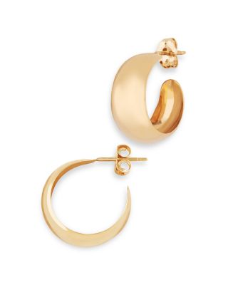 Bloomingdale's Fine Collection - Domed Band Hoop Earrings in 14K Yellow Gold