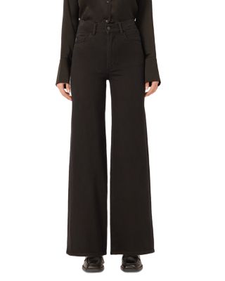 DL1961 - Hepburn High Rise Wide Leg Jeans in Jet Black